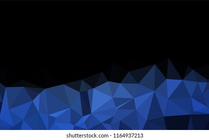 Light BLUE vector low poly layout. A sample with polygonal shapes. A new texture for your design.