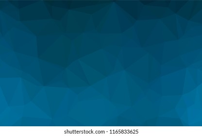 Light BLUE vector low poly cover. Glitter abstract illustration with an elegant design. The template can be used as a background for cell phones.