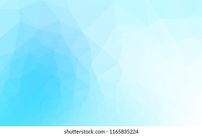 Light BLUE vector low poly cover. Shining colored illustration in a Brand new style. The completely new template can be used for your brand book.