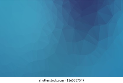 Light BLUE vector low poly cover. Colorful illustration in abstract style with gradient. Brand new style for your business design.