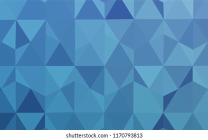Light BLUE vector low poly cover. Polygonal abstract illustration with gradient. New template for your brand book.