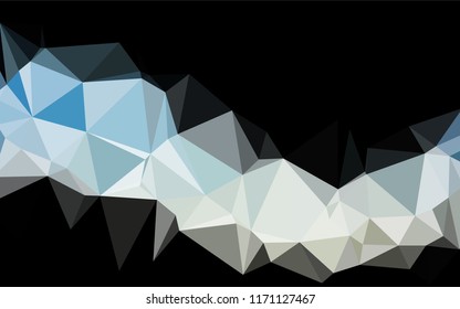 Light BLUE vector low poly layout. Modern geometrical abstract illustration with gradient. The best triangular design for your business.