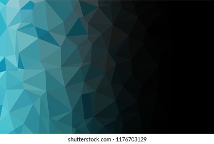 Light BLUE vector low poly texture. Creative geometric illustration in Origami style with gradient. The polygonal design can be used for your web site.