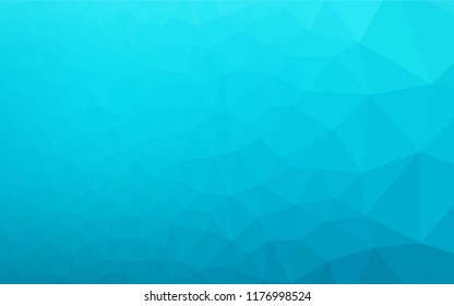 Light BLUE vector low poly cover. A sample with polygonal shapes. The completely new template can be used for your brand book.