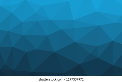 Light BLUE vector low poly texture. Colorful abstract illustration with gradient. The best triangular design for your business.