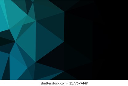 Light BLUE vector low poly cover. Shining colored illustration in a Brand new style. The template can be used as a background for cell phones.