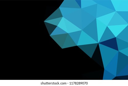 Light BLUE vector low poly texture. A completely new color illustration in a vague style. Brand new style for your business design.