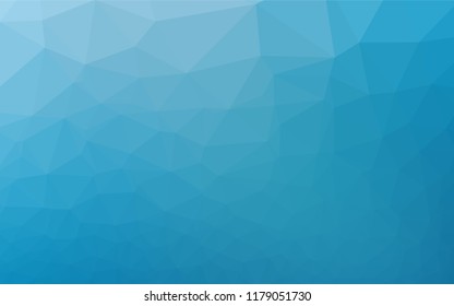 Light BLUE vector low poly cover. Triangular geometric sample with gradient.  A completely new template for your business design.
