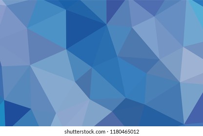 Light BLUE vector low poly texture. Triangular geometric sample with gradient.  A new texture for your web site.