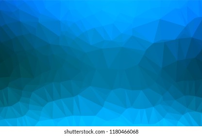 Light BLUE vector low poly cover. Creative geometric illustration in Origami style with gradient. The best triangular design for your business.