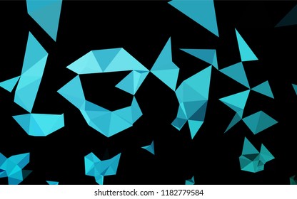 Light BLUE vector low poly texture. A sample with polygonal shapes. Brand new style for your business design.