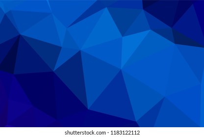 Light BLUE vector low poly cover. Creative geometric illustration in Origami style with gradient. Polygonal design for your web site.
