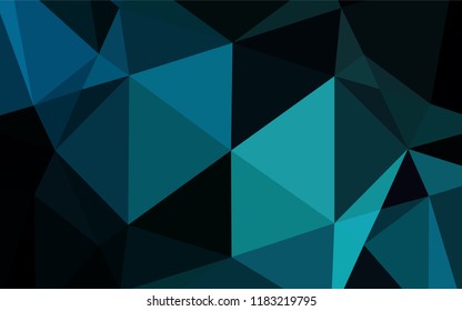 Light BLUE vector low poly layout. Modern geometrical abstract illustration with gradient. The polygonal design can be used for your web site.