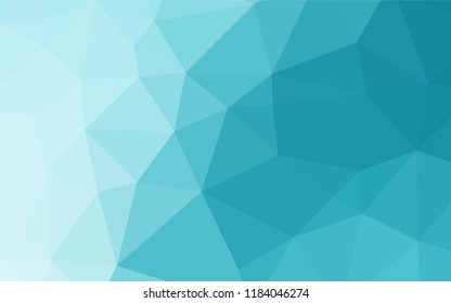 Light BLUE vector low poly cover. A sample with polygonal shapes. The completely new template can be used for your brand book.