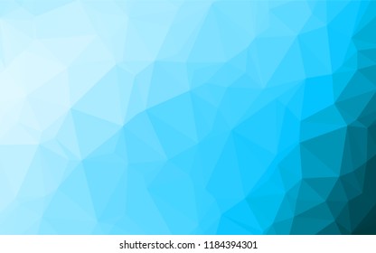 Light BLUE vector low poly layout. Creative illustration in halftone style with gradient. The template can be used as a background for cell phones.