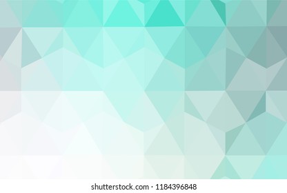 Light BLUE vector low poly layout. Shining colorful illustration with triangles. Brand new design for your business.