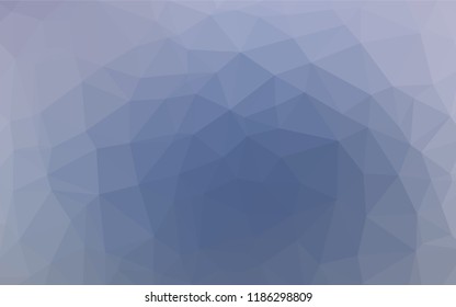 Light BLUE vector low poly cover. Colorful illustration in abstract style with gradient. Triangular pattern for your business design.