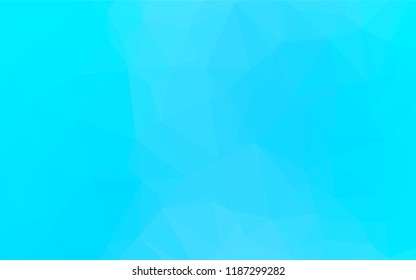 Light BLUE vector low poly texture. An elegant bright illustration with gradient. The template can be used as a background for cell phones.