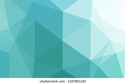 Light BLUE vector low poly layout. Creative illustration in halftone style with gradient. A new texture for your design.