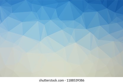 Light BLUE vector low poly layout. An elegant bright illustration with gradient. The textured pattern can be used for background.