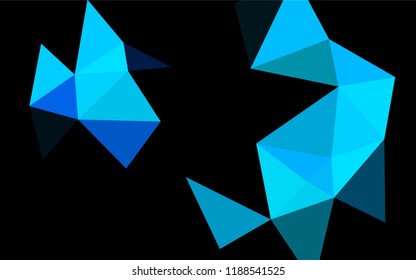 Light BLUE vector low poly layout. Colorful illustration in abstract style with gradient. The template can be used as a background for cell phones.