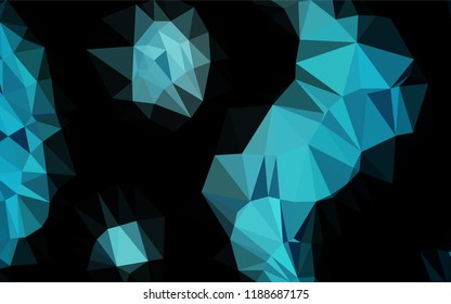 Light BLUE vector low poly cover. Modern geometrical abstract illustration with gradient. Brand new style for your business design.