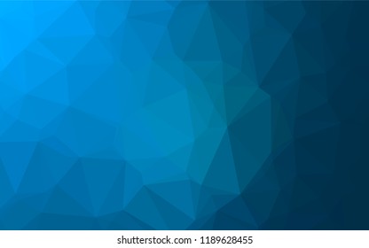 Light BLUE vector low poly layout. A completely new color illustration in a vague style. Brand new style for your business design.