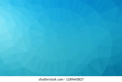Light BLUE vector low poly cover. Creative geometric illustration in Origami style with gradient. A completely new template for your business design.