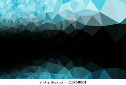 Light BLUE vector low poly texture. A sample with polygonal shapes. The template can be used as a background for cell phones.
