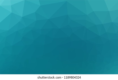 Light BLUE vector low poly layout. Geometric illustration in Origami style with gradient.  The textured pattern can be used for background.
