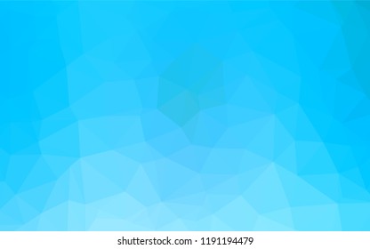 Light BLUE vector low poly cover. Brand new colored illustration in blurry style with gradient. The completely new template can be used for your brand book.