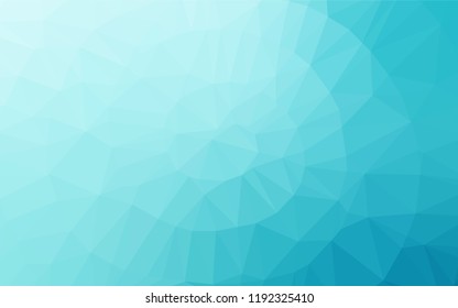 Light BLUE vector low poly cover. Modern geometrical abstract illustration with gradient. The polygonal design can be used for your web site.