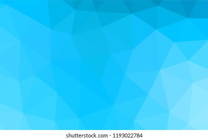 Light BLUE vector low poly cover. A sample with polygonal shapes. Brand new style for your business design.