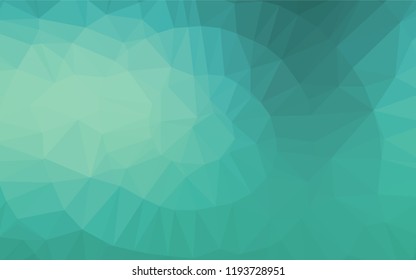 Light BLUE vector low poly layout. Creative illustration in halftone style with gradient. A new texture for your design.