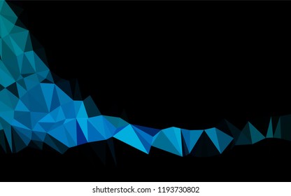 Light BLUE vector low poly layout. Creative illustration in halftone style with gradient. The textured pattern can be used for background.