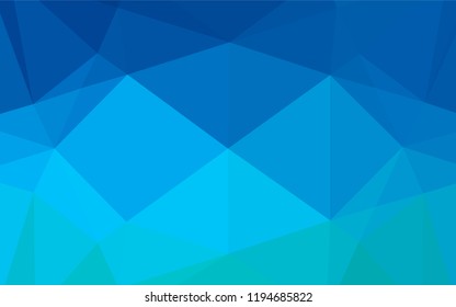 Light BLUE vector low poly cover. Shining colored illustration in a Brand new style. A completely new design for your business.