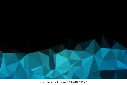 Light BLUE vector low poly cover. Modern geometrical abstract illustration with gradient. The textured pattern can be used for background.