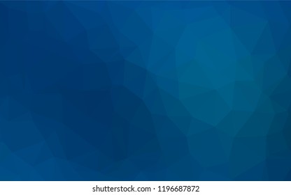 Light BLUE vector low poly layout. A sample with polygonal shapes. A new texture for your design.