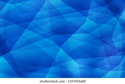 Light BLUE vector low poly texture. A completely new color illustration in a polygonal style. Completely new template for your banner.