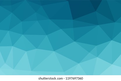 Light BLUE vector low poly layout. A completely new color illustration in a vague style. The elegant pattern can be used as part of a brand book.