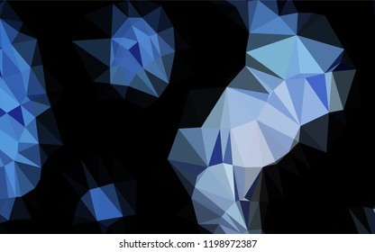 Light BLUE vector low poly layout. Triangular geometric sample with gradient.  A completely new design for your business.