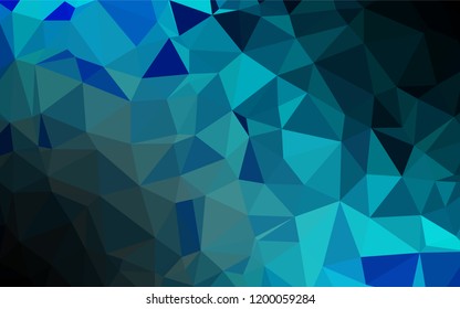 Light BLUE vector low poly cover. A vague abstract illustration with gradient. Brand new design for your business.
