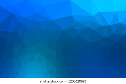 Light BLUE vector low poly texture. Colorful illustration in abstract style with gradient. A completely new design for your business.