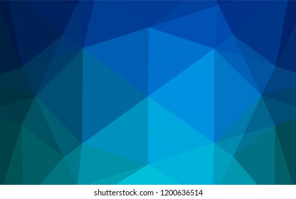 Light BLUE vector low poly layout. Brand new colored illustration in blurry style with gradient. A completely new template for your business design.