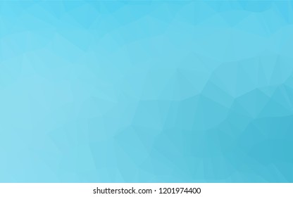 Light BLUE vector low poly texture. Colorful illustration in abstract style with gradient. The template can be used as a background for cell phones.
