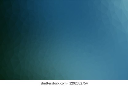 Light BLUE vector low poly cover. A completely new color illustration in a vague style. A completely new template for your business design.