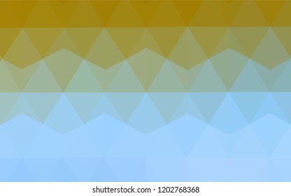 Light BLUE vector low poly layout. Triangular geometric sample with gradient.  Brand new design for your business.