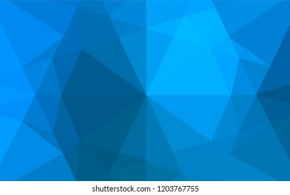Light BLUE vector low poly texture. A sample with polygonal shapes. A completely new design for your business.