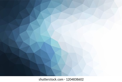 Light BLUE vector low poly cover. Shining colorful illustration with triangles. Textured pattern for your backgrounds.