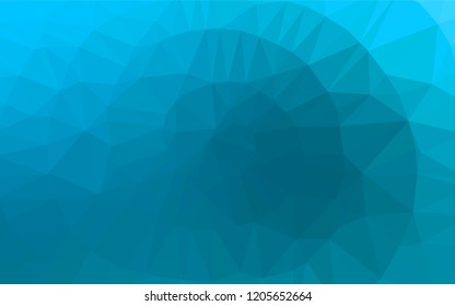 Light BLUE vector low poly layout. Creative illustration in halftone style with gradient. Brand new style for your business design.